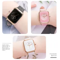 WWOOR White Leather Rectangle Ladies Quartz Watch thumbnail 3
