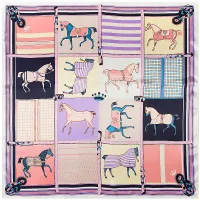 Plaid Carriage Silk Scarf for Ladies thumbnail 2