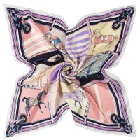 Plaid Carriage Silk Scarf for Ladies thumbnail 5