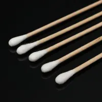 Long Wood Handle Cotton Swabs (100Pcs) thumbnail 4