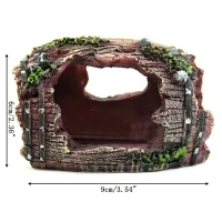 Resin Barrel Cave Aquarium Ornament thumbnail 6
