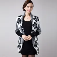 Floral Jacquard Knit Cardigan thumbnail 4