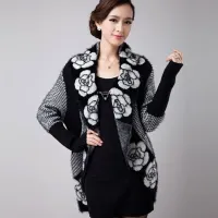 Floral Jacquard Knit Cardigan thumbnail 3
