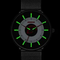 Minimalist Black Mens Luxury Watch thumbnail 2
