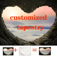 Custom Boho Mandala Photo Tapestry thumbnail 2