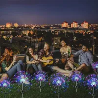 Solar Firework Garden Lights thumbnail 5