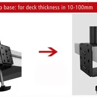 Full Motion Monitor Desk Bracket 10-27" thumbnail 4