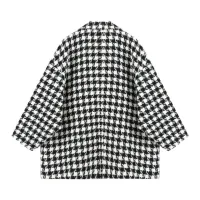 Houndstooth Winter Blazer Coat thumbnail 3
