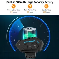 T2 Bluetooth Motorcycle Helmet Headset thumbnail 4