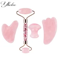 Rose Quartz Eternal Flower Jade Roller & Gua Sha Set thumbnail 2