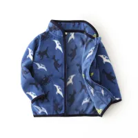 Kids Dinosaur Fleece Zip-Up Jacket thumbnail 2
