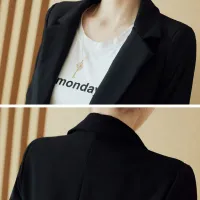 Plus Size 4XL Black Oversized Blazer thumbnail 6