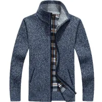 Men's Fleece Lined Knit Cardigan Jacket thumbnail 4