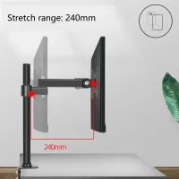 HILLPORT Adjustable Monitor Arm (14-27") thumbnail 5
