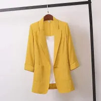 Korean Loose Women's Blazer - Summer Office Jacket thumbnail 4