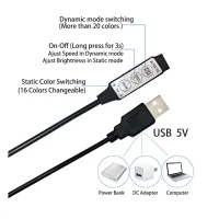 2M RGB Gaming LED Strips with Remote thumbnail 4