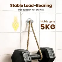 Drill-Free Adhesive Wall Hooks thumbnail 4