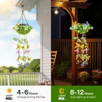 Solar Butterfly Vine LED Lights thumbnail 2
