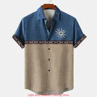 Retro Linen Patchwork Shirt thumbnail 1