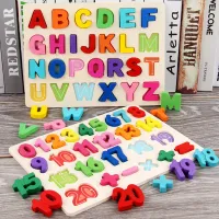 Wooden ABC & Number Puzzle for Toddlers 2-4 thumbnail 2