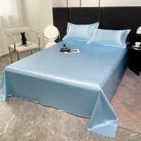 Ice Silk Summer Bed Sheets Set thumbnail 2