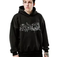 Fallen Angel Print Harajuku Hoodie thumbnail 1