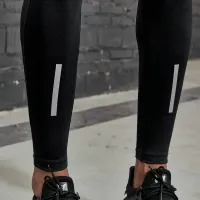 Men's Compression Running Pants with Reflective Stripes thumbnail 6