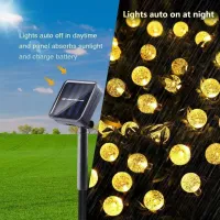 Solar Crystal Globe LED String Lights thumbnail 6