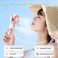 Mini Handheld Humidifier Fan USB thumbnail 2
