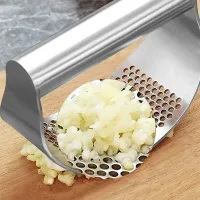 Stainless Steel Garlic Rocker Press thumbnail 3