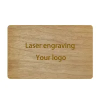 Custom Wooden NFC Business Cards thumbnail 1
