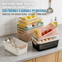 Stackable Mesh Storage Basket with Wooden Handle thumbnail 6