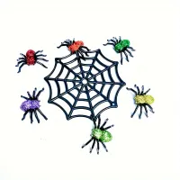 Mini Black Spider Web Halloween Decor thumbnail 6