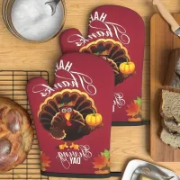 Thanksgiving Turkey Oven Mitts Set thumbnail 5