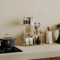 Acrylic Tiered Spice Rack Organizer thumbnail 5