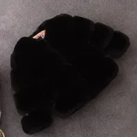 Girls Faux Fur Winter Coat Jacket thumbnail 6