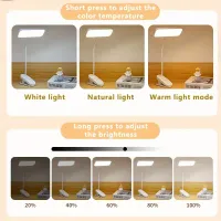 Clip-on LED USB Charging Desk Lamp thumbnail 4