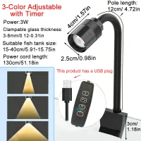 3W Aquarium Spotlight LED Lamp thumbnail 1
