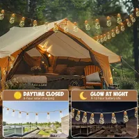 Solar Hemp Rope Fairy Lights thumbnail 5