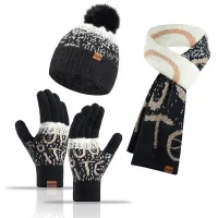 Women's Winter Beanie Scarf & Gloves Set thumbnail 6