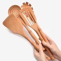 7-Pc Wooden Kitchen Utensil Set thumbnail 1