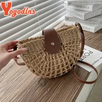 Yogodlns Summer Straw Crossbody Bag thumbnail 5