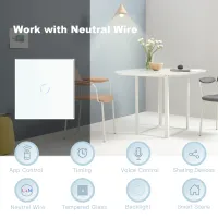 BSEED Tuya WiFi Smart Touch Switches 2-Pack thumbnail 3