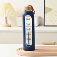 32oz Time-Marked Glass Water Bottle thumbnail 2