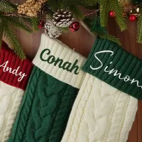 Vintage Personalized Christmas Stocking thumbnail 4