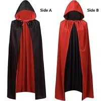 Reversible Vampire Hooded Cloak Cape thumbnail 2