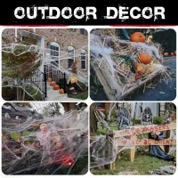 Halloween Spider Web Decor Set thumbnail 3