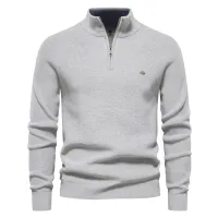 Men's Cotton Zip-Up Cardigan Sweater thumbnail 1