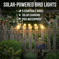 Solar Bird String Lights thumbnail 1