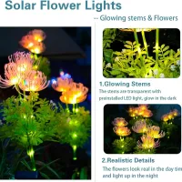 Solar LED Garden Pathway Lights thumbnail 5